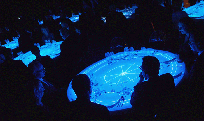 Table mapping projection Prague
