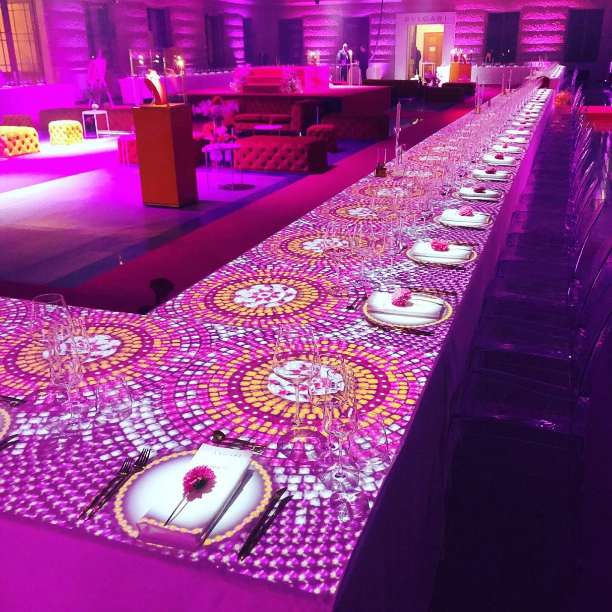 BVLGARI Table mapping - Národní muzeum